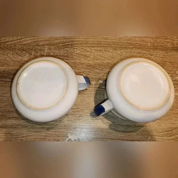 Pair of Vintage 80s 90s Duck Mugs Folkart Farmhouse Retro Ceramic Drinkware - Picture 4 of 7